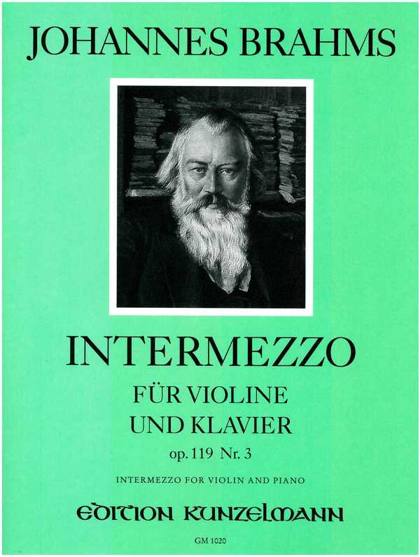 Intermezzo op.119,3&nbsp;&nbsp;für Violine und Klavier&nbsp;&nbsp;