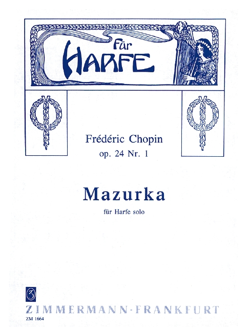 Mazurka op.24,1  für Harfe solo  