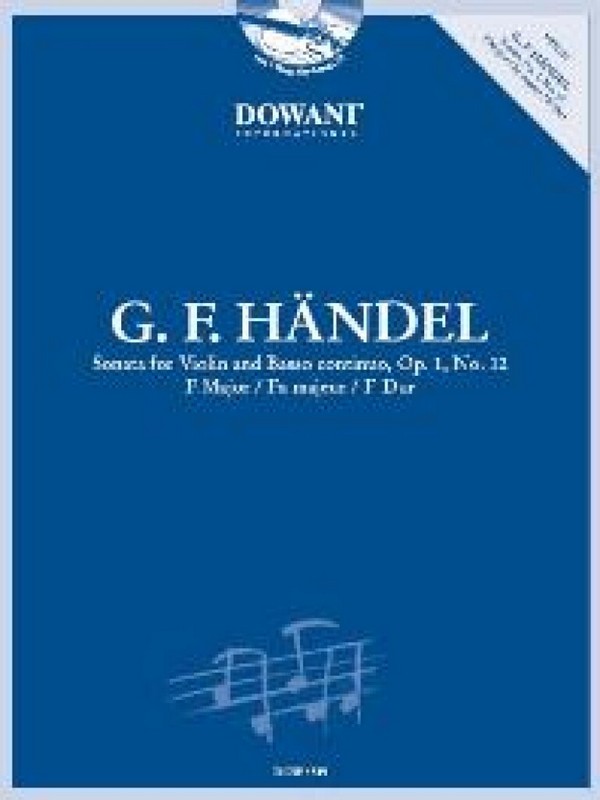 Sonate F-Dur op.1,12 (+CD)&nbsp;&nbsp;für Violine und Bc&nbsp;&nbsp;