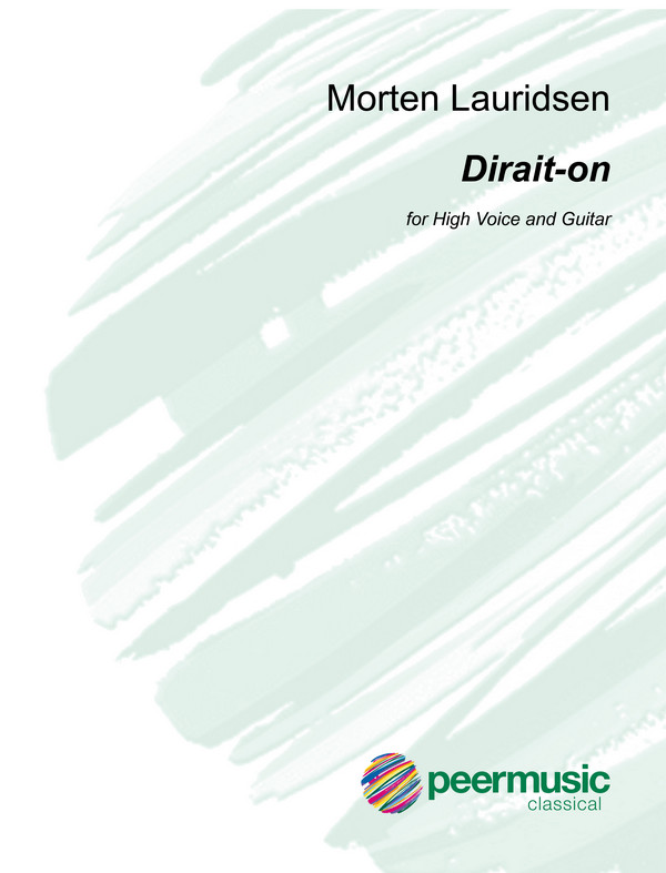 Dirait-on  for high voice and guitar (frz)  