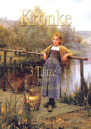3 Tänze op.180 für Flöte  und Klavier  Partitur und Stimme