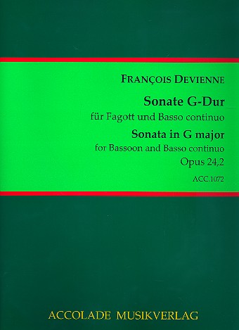 Sonate G-Dur op.24,2  für Fagott und Bc  