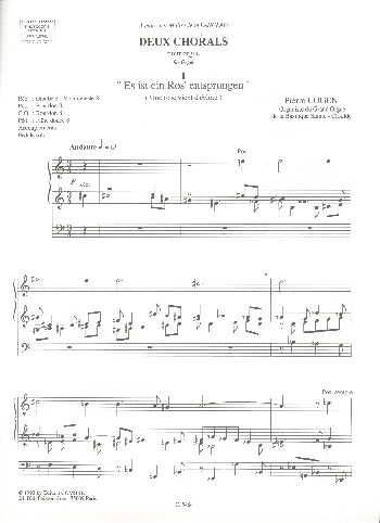 2 chorales  pour orgue  