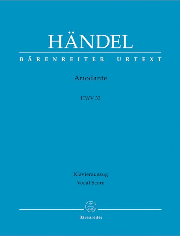 Ariodante HWV 33&nbsp;&nbsp;&nbsp;&nbsp;Klavierauszug
