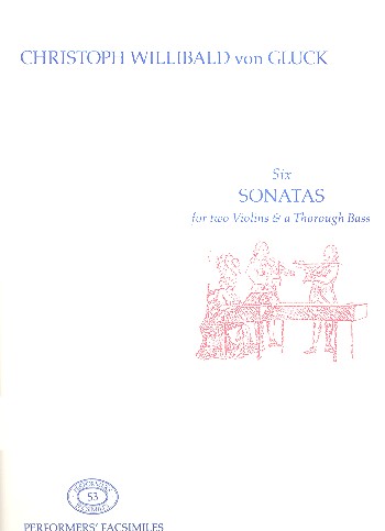 6 Sonatas for 2 violins and  a thorough bass  parts