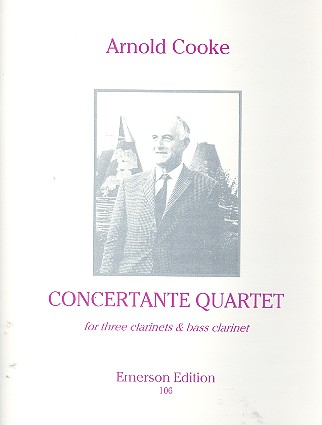 Concertante Quartet for  3 clarinets amd bass clarinet  score and parts
