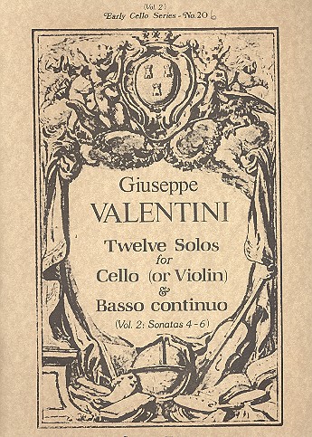 12 Solos vol.2 (nos.4-6)  for cello (violin) and bc  