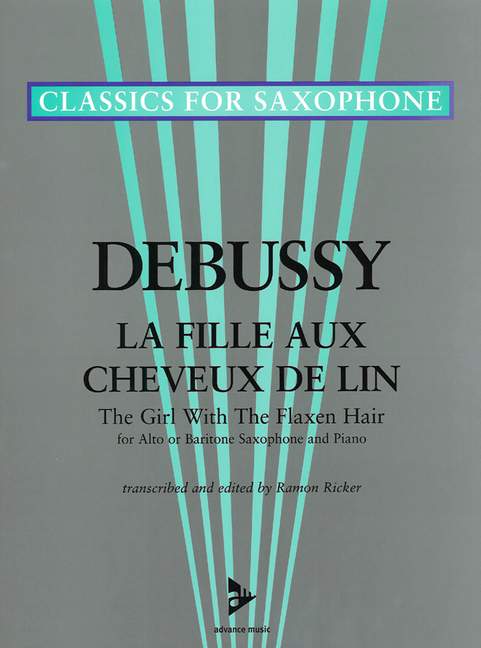 La fille aux cheveux de lin  for saxophone (A/B) and piano  