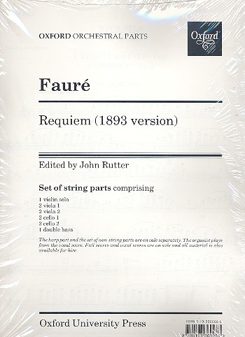 Requiem&nbsp;&nbsp;for Soli, Chorus and Orchestra&nbsp;&nbsp;Set of Strings