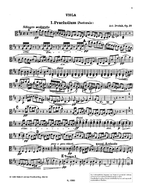 Suite op.39&nbsp;&nbsp;für Orchester&nbsp;&nbsp;Viola