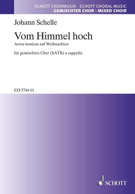 Vom Himmel hoch  für gemischten Chor (SSATB) mit Soli (ST) und Orchester  Chorpartitur