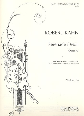 Serenade f-Moll op.73  für Oboe, Horn und Klavier  Violoncello