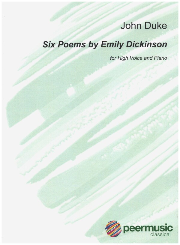 6 Poems by Emily Dickinson  for high voice and piano  