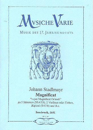Magnificat II im 8.Ton  für Soli, gem Chor, 2 Zinken (Violinen) und Bc  Partitur und Stimmen