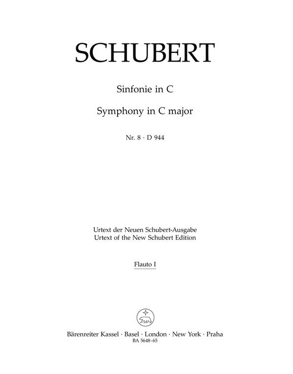 Sinfonie C-Dur Nr.8 D944&nbsp;&nbsp;für Orchester&nbsp;&nbsp;Harmonie