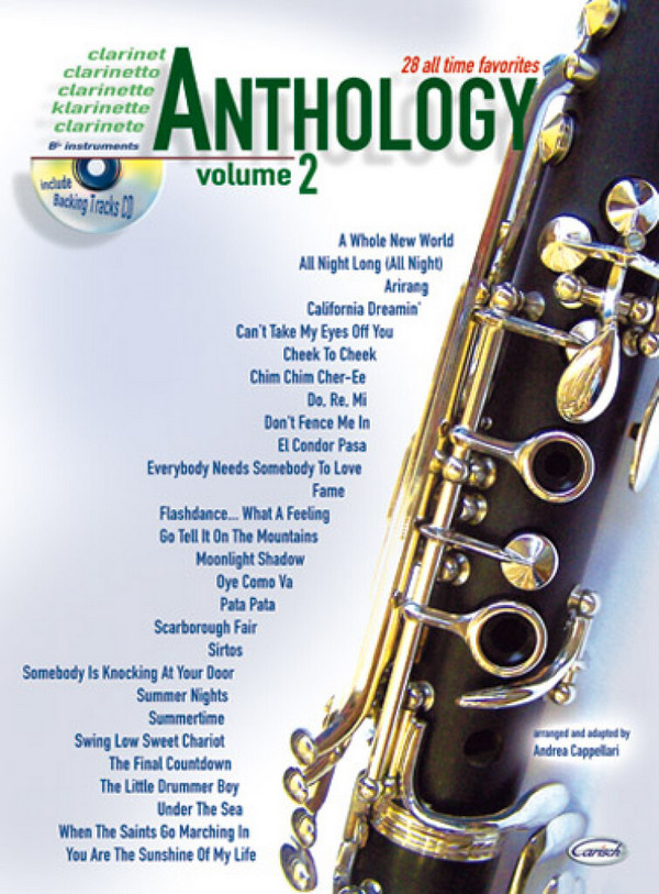 Clarinet Anthology Vol.2 (+CD):&nbsp;&nbsp;28 all time favorites&nbsp;&nbsp;