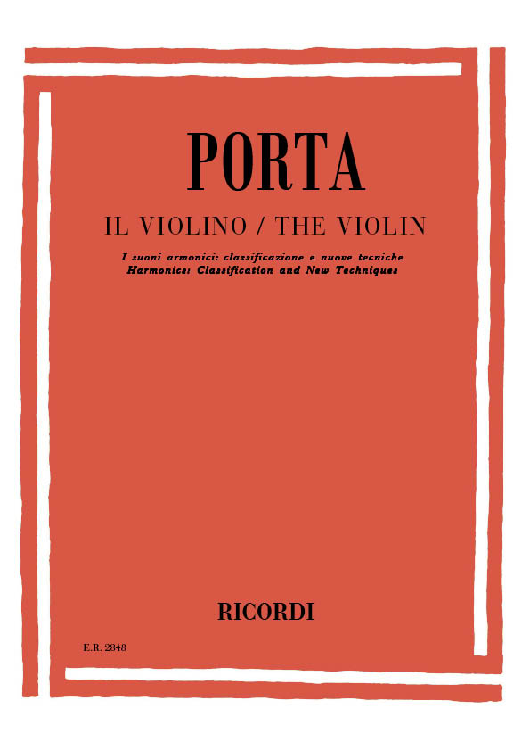 Il violino - I suoni armmonici&nbsp;&nbsp;classificazione e nuove tecniche (it/en)&nbsp;&nbsp;