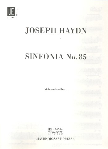 Sinfonie B-Dur Nr.85&nbsp;&nbsp;für Orchester&nbsp;&nbsp;Violoncello / Kontrabass