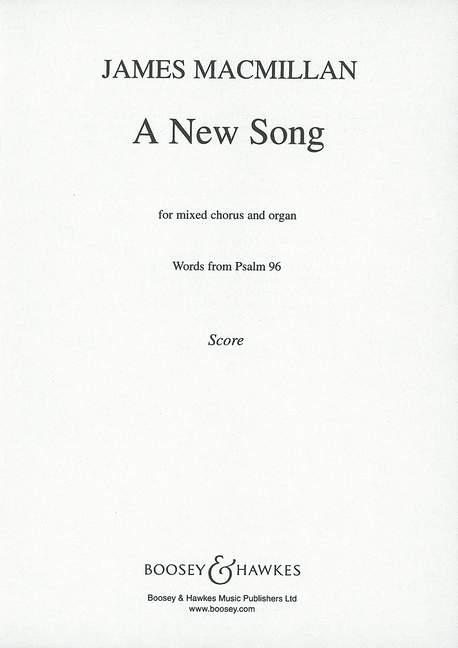 A New Song  für gemischter Chor (SATB) und Orgel  Chorpartitur
