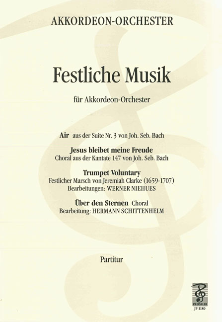 Festliche Musik&nbsp;&nbsp;für Akkordeonorchester&nbsp;&nbsp;Partitur