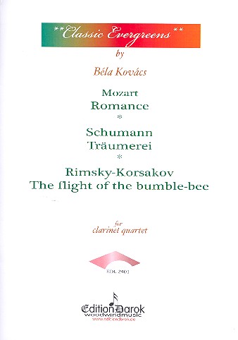 Classic Evergreens  for 3 clarinets and bass clarinet  score and parts