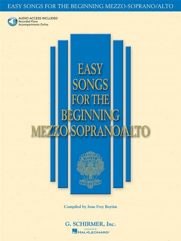Easy Songs for the beginning (+Online Audio)&nbsp;&nbsp;for mezzosoprano/alto vol.1&nbsp;&nbsp;for mezzosoprano/alto and piano