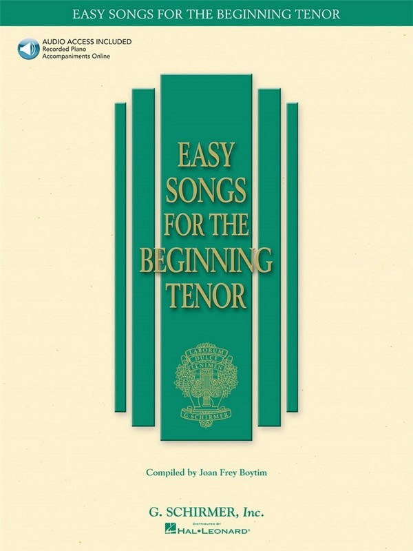 Easy Songs for the beginning Tenor vol.1 (+Online Audio)&nbsp;&nbsp;for tenor and piano&nbsp;&nbsp;