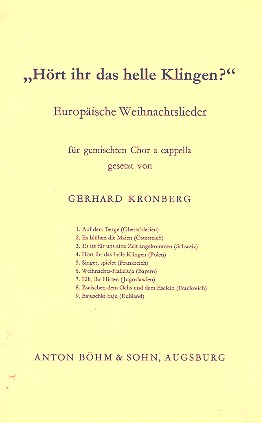 Hört Ihr das helle Klingen&nbsp;&nbsp;für gem Chor a cappella&nbsp;&nbsp;Partitur