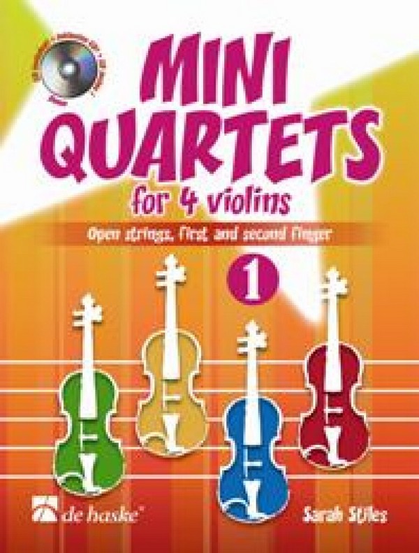 Mini Quartets Band 1 (+CD)  für 4 Violinen  Partitur und Stimmen