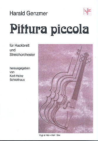 Pittura piccola für Hackbrett  und Streichorchester  Partitur und Stimmen (Hb-1-1-1-1-1)