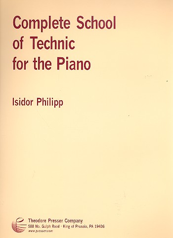 Complete School of Technic&nbsp;&nbsp;for piano&nbsp;&nbsp;