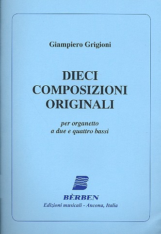 10 Composizioni originali  per organetto a 2 e 4 bassi  