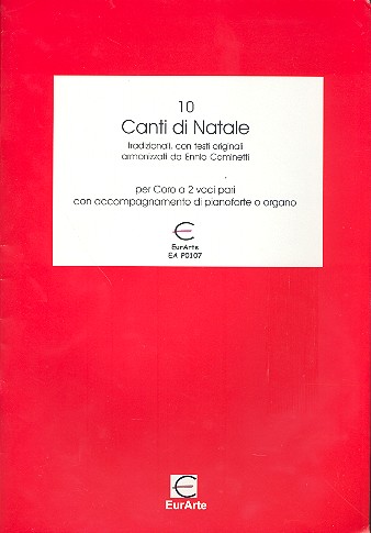 10 canti di Natale für 2 Stimmen (Chor)  und Klavier (Orgel)  
