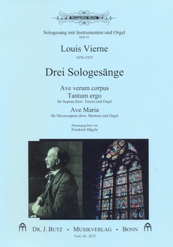 3 Sologesänge  für Gesang (S/T) und Orgel  