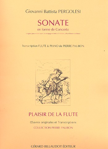 Sonate en forme de concerto pour&nbsp;&nbsp;violon et cordes pour flute et piano&nbsp;&nbsp;