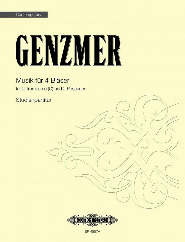 Musik  für 2 Trompeten und 2 Posaunen  Studienpartitur
