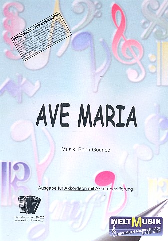 Ave Maria   für Akkordeon  