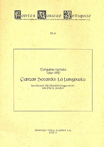 La Lusignuola  für 4 Blockflöten (SATB)  Partitur und Stimmen