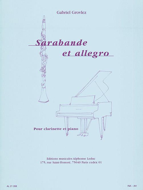 Sarabande et Allegro pour clarinette et  piano  