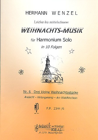 3 kleine Weihnachtsstücke  für Harmonium  