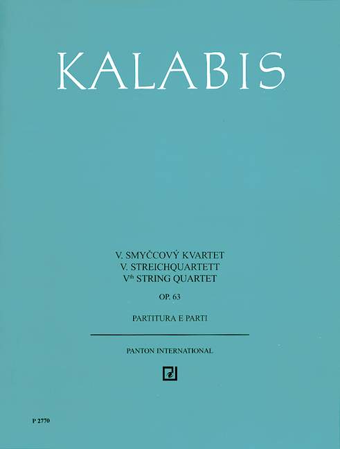 V. Streichquartett op. 63  - Sinfonia 5  für Streichquartett  Partitur und Stimmen