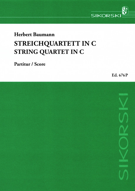 Streichquartett in C&nbsp;&nbsp;Partitur&nbsp;&nbsp;