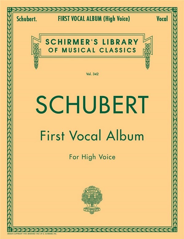 First Vocal Album for high voice&nbsp;&nbsp;and piano (en/dt)&nbsp;&nbsp;