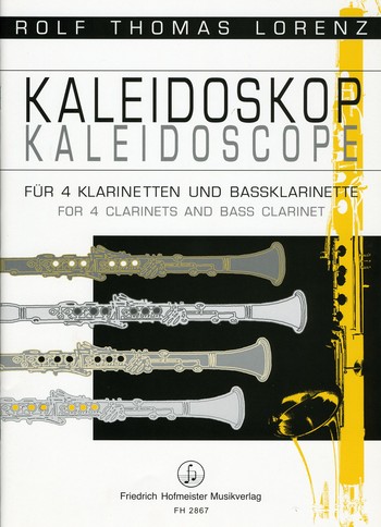 Kaleidoskop   für 5 Klarinetten (TTTTB)  Partitur und Stimmen