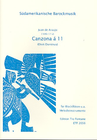 Canzona à 11  für Blockflöten oder andere Melodieinstrumente  Partitur und Stimmen
