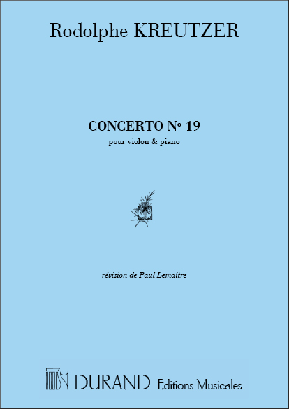 Konzert Nr.19  für Violine und Klavier  