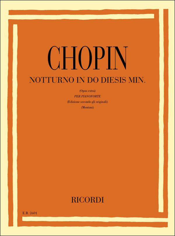 Nocturne cis-Moll op.extra&nbsp;&nbsp;für Klavier&nbsp;&nbsp;