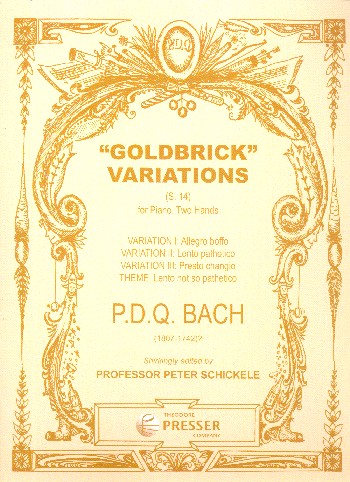 Goldbrick Variations S.14 for  piano 2 hands  