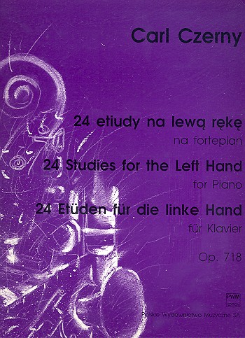 24 Etüden für die linke Hand op.718  für Klavier  