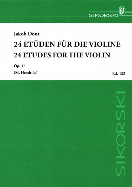 24 Etüden op.37  für Violine  
